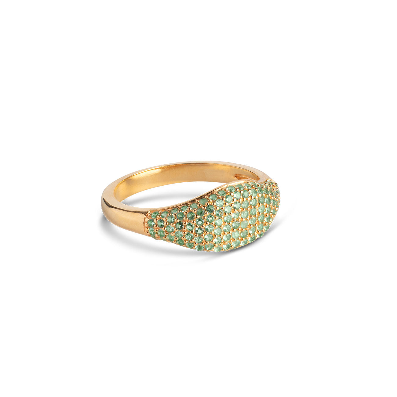 ENAMEL Copenhagen Ring, Sparkling Mary Rings Green CZ